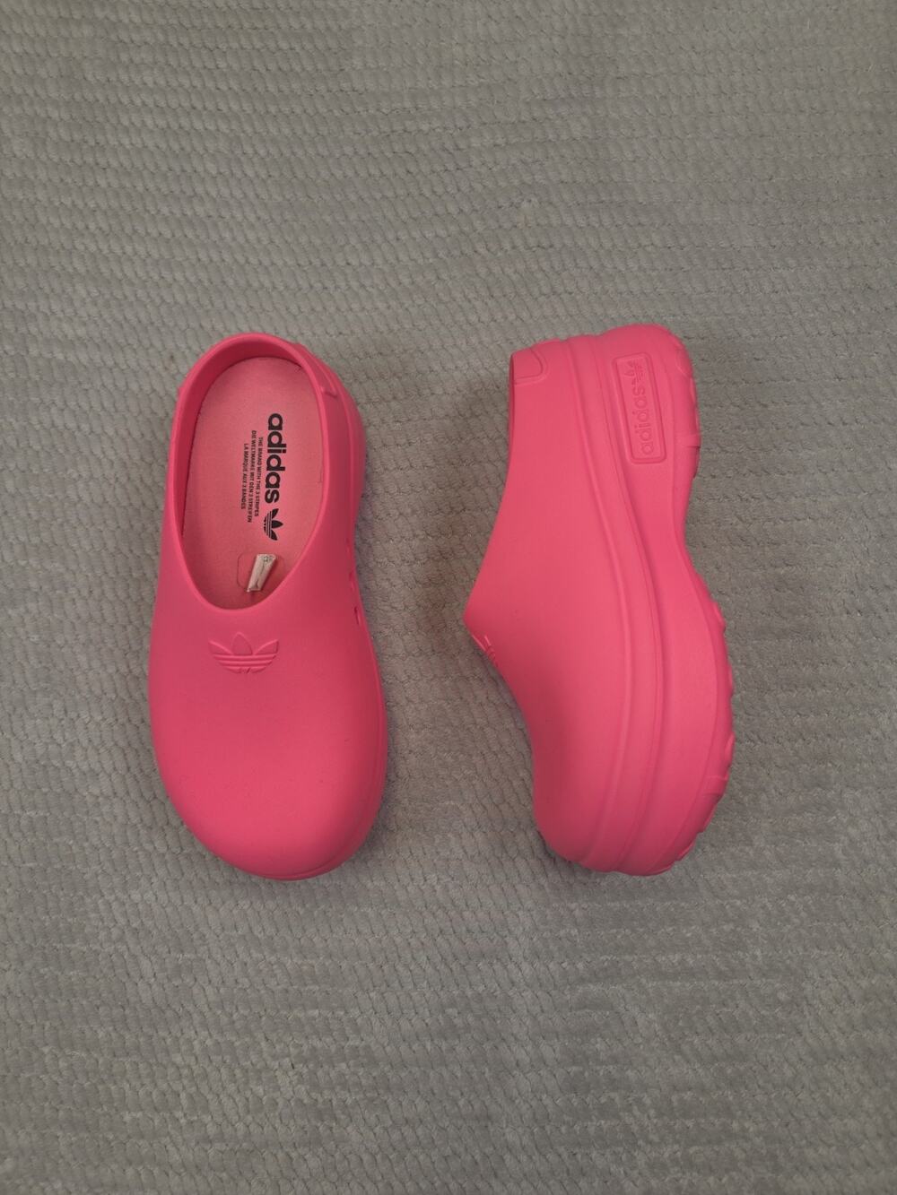 Adidas Shoes Womens Size 7 Adifoam Stan Smith Mule Lucid Pink Slip On